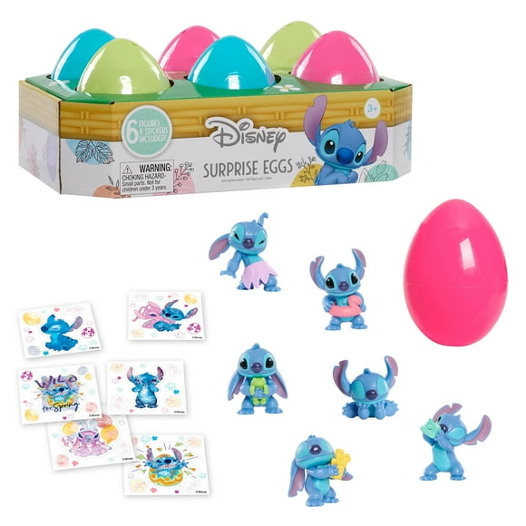 Cesta de Pascua con diseño de huevos sorpresa Disney Stitch para niños mayores de 3 años