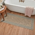 thumbnail image 3 of KUETH 2X8 Machine Washable Runner Rug, Low Pile Non-Slip Backing Carpet for Hallway, Kitchen and Bedroom, Pet-Friendly Vintage Floral Runner Rug, Red Fish, 3 of 7
