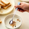 thumbnail image 5 of Solivara 304 Stainless Long Spoon With Ceramic Handle For Dessert And Coffee Stirring Household Kitchen Utensil (blue,6.93*0.98in), 5 of 9