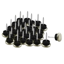 Furniture Chair Metal Glide Feet Leg Floor Protector Nails 1.9cm Dia 30pcs