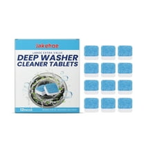 Deep Washer Cleaner Tablets, 12 Pieces, Works for All Washing Machines