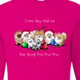 thumbnail image 4 of Inktastic Kiniart Christmas Pomeranians Long Sleeve T-Shirt, 4 of 5