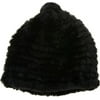 Avec Les Filles Knitted Faux Fur Hat Pom Pom Women's 712-160