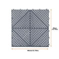 thumbnail image 4 of 25Pcs Grey 15.75''x15.75'' Interlocking Garage Floor Tiles Vented Water Drainage, 4 of 10