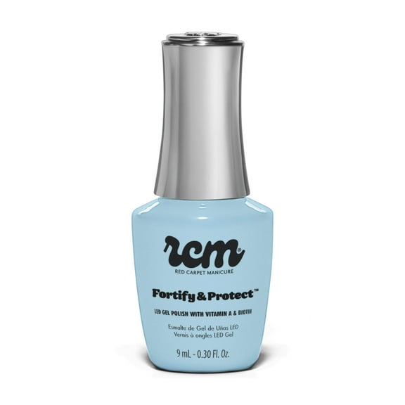 Red Carpet Manicure Fortify & Protect LED Gel Nail Color - Long-Lasting, Vibrant, Professional Quality, High Shine, Chip-Resistant - Infused with Vitamin A & Biotin (Insta Famous, 0.3 Fl Oz)
