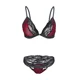 thumbnail image 5 of Medias altas hasta el muslo para mujer, lencería Sexy de encaje con estampado de leopardo, conjunto de ropa interior de tres puntos, sujetador de maternidad para dormir, 38ddd, 5 of 5
