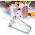 thumbnail image 7 of 20 oz Plastic Insulated Tumblers,Double Wall Plastic Tumblers with Lids and Straws,Reusable Plastic Travel Tumbler - Clear Clear Reusable Cups for Parties, Birthdays - 1 Pack, 7 of 7