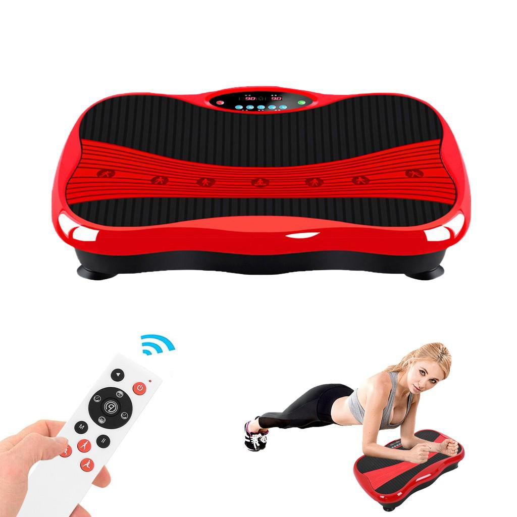 Bluetooth Speaker Vibrarating Plate for Weight Loss False Touch Prevention Screen Magnergy 4D Vibration Plate Exercise Machine 3 Motors Whole Body Vibration Platform with Wrist Remote Control