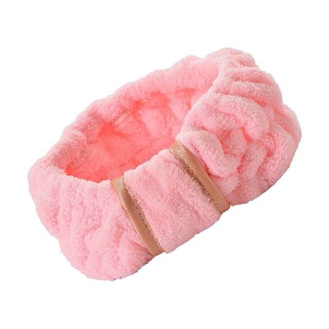 Minnieouse Banda para el cabello de cara Coral Fleece Diadema Suministros para el hogar Accesorios de peinado Ropa, zapatos y accesorios Miscelánea Rosa claro
