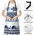 thumbnail image 6 of Uemuo Sea Underwater Animals1 Pattern Waterproof Apron Adjustable Dishwasher Apron- Apron for Women Men Heavy Duty Work Apron for Dishwashing Chemical Lab, 6 of 9