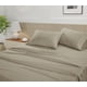 thumbnail image 5 of Casa Platino Sábanas California King con Bolsillos Profundos: Sábanas de Algodón de 450 Hilos, Tejido de Satén Suave, Sábana Ajustable Totalmente Elástica de 15", Ropa de Cama de Hotel de Lujo - Lino, 5 of 6