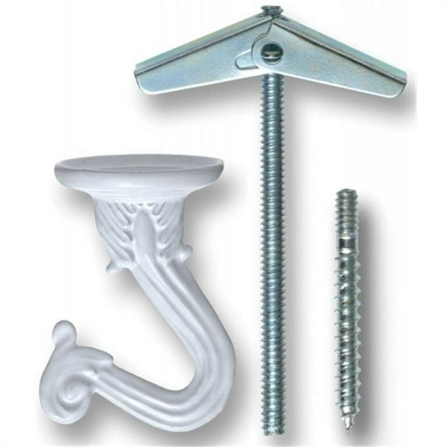 Impex Systems Group Inc - Ook 2 Pcs Crochets à Guirlande Blancs Petits Capacité 30 Lb 503 - Lot de 6