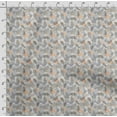 thumbnail image 4 of Soimoi Leaves Printed, Japan Crepe SatinFabric, by The Yard 54 Inch Wide, Decorative Sewing Fabric for Dresses Kimonos Gowns, Black & Gray, 4 of 5