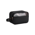 thumbnail image 1 of Black Polyester Toiletry Bag Travel Organizer For Cosmetics Shower 10.0X6.7X4.7 In, 1 of 7