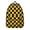 Yellow and Black, variant on Purple Wavy Checkered Pattern Backpack for School, Cute School Bag with Adjustable Shoulder Straps and Padded Back, 15.7"x11.8"x5.5"