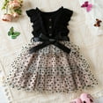 thumbnail image 2 of XFHLMJFF Girls Dress Children Kids Summer Sleeveless O-Neck Mesh Dot Print With Belt Princess Casual Frocks Comfortable Dailywear, 2 of 5
