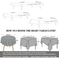 thumbnail image 5 of Mantel para Mesa Rectangular Whitefabric Table Cover Tabletop Decoration 54 X 72 Inch, 5 of 5