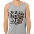 thumbnail image 2 of Dead Inside but Spiced Tank Top Unisex 2X-Large Grey, 2 of 5
