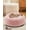 Pink, variant on Calming Donut Cat Bed Pillow for Small Pets, Machine Washable Removable Cover, Comfort Plush Fluffy Faux Fur with Anti-Slip Bottom, Dogs-Friendly Round Cuddly Design, Gray, 20 inches