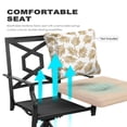 thumbnail image 6 of Nuu Garden Patio Swivel Chairs Set of 2,Outdoor Patio Dining Chairs Metal Swivel Chairs with Cushionsr for Patio, Garden, Backyard and Balcony,Black&Beige, 6 of 10