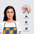 thumbnail image 4 of Twisted Checkerboard 3D Illusion Aprons for Women Men Waterproof For Kitchen Cooking BBQ Gardening Painting Mechanic, 4 of 5