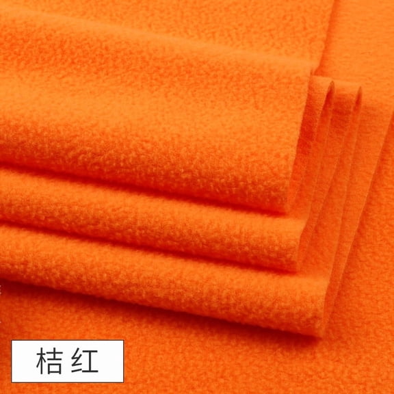 Firefly Hope 39.4x63 Inch Orange Anti-Pill Polar Fleece Fabric, Soft Warm Cozy Material for Blankets, Apparel, DIY Sewing, Pet Beds & Craft Projects