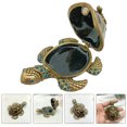 thumbnail image 3 of Enamel Turtle Ornament Jewelry Storage Box Jewelry Storage Container Jewelry Case, 3 of 7