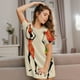 thumbnail image 3 of Balery African Women Camisón de manga corta con cuello redondo para mujer, cómodo y elegante., 3 of 6