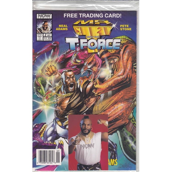 Mr. T and the T-Force #2 (Newsstand) (with card) VF ; Now Comic Book
