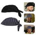 thumbnail image 3 of 2 gorros de chef de cocina unisex para hombre y mujer, gorros de uniforme de chef y camarero, gorros ajustables., 3 of 7