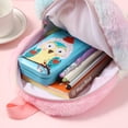 thumbnail image 2 of Unicornio de dibujos animados Mochila escolar de felpa para niños Mochila casual para niñas lindas (rosa), 2 of 5