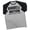 T-Shirt Heather Grey, variant on GYMISH Raglan Barbell Nation Workout T-Shirt for Men – Funny Gym Shirt, Men’s Athletic Raglan Tee, Heather Grey, Small
