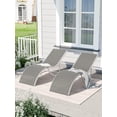 thumbnail image 3 of Emorefun Pool Lounge Chairs Set of 2, Aluminum Outdoor Lounge Chairs for Poolside, Garden, Beach, Camping, Gray, 3 of 7