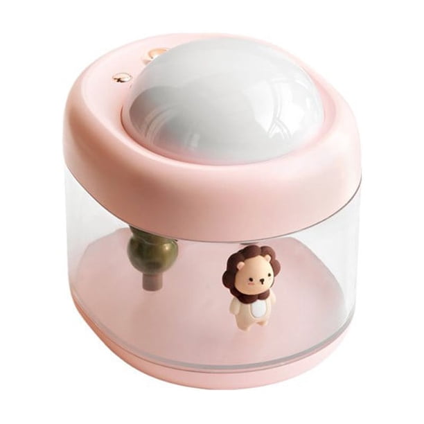 Humidificadores de niebla fría para bebés para dormitorio, silencioso, humidificador pequeño de 16,91 onzas para el hogar con luz nocturna y proyector de estrellas para niños y bebés