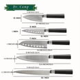 thumbnail image 6 of Vivicreate 5-Piece Kitchen Knife Set, Stainless Steel Chef Knife Set, Sharp Cooking Knives with Ergonomic Handle for Meat, Vegetables and Daily Kitchen Use, 6 of 6