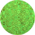 thumbnail image 1 of Ahgly Company Indoor Round Abstract Green Contemporary Area Rugs, 3' Round, 1 of 1