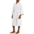 thumbnail image 3 of Hanes Men's White Terry Cloth Robe, One Size, 3 of 4