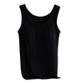 thumbnail image 1 of Lenpel Débardeurs Grande Taille pour Femmes Doux Décontracté Col Rond Camisole Ajustée avec Soutien-Gorge Intégré Sans Manches, 1 of 6