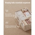 thumbnail image 2 of Organizador para Pañales Blissful Diary Floral con Asas, 2 of 7