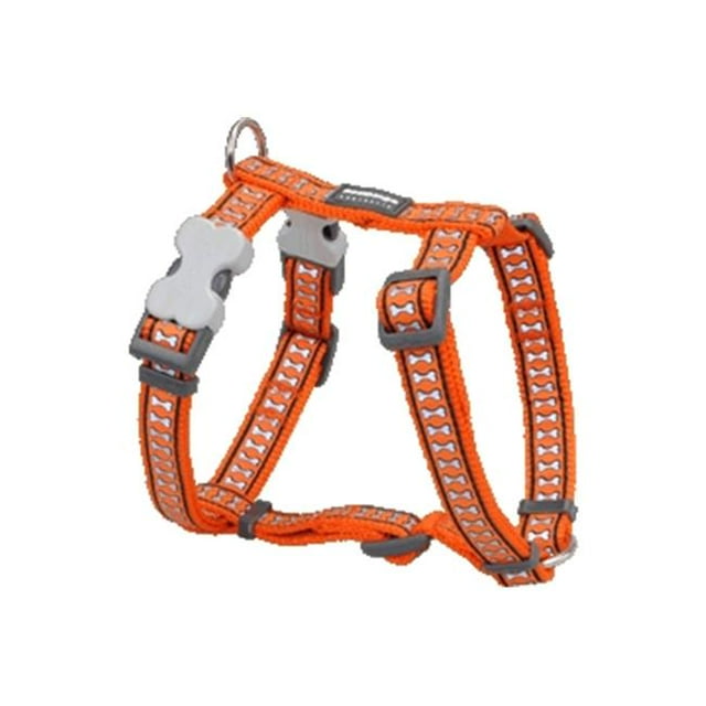 Red Dingo Dog Harness Reflective Orange, Medium