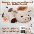 thumbnail image 2 of Peluche pesado Mewaii Cow con almohadilla térmica de 2.13 libras, 2 of 9