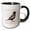 Black/White, variant on 3drose, Colorado Territory Bird the Lark Bunting, 15oz Mug