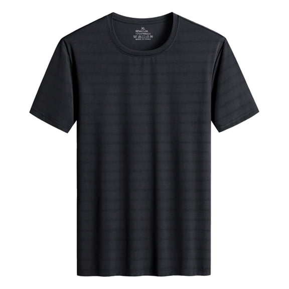 Gbsyewxs T Shirts For Man Crew Neck Short Sleeve Solid Color Breathable Summer Mens Shirts Black