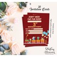 thumbnail image 5 of Darling Souvenir Red Birthday Invitation Card 28 Pcs Fill or Write In Blank Invites Printable Party Supplies 5 x 7 Inches, 5 of 5