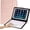 pink, variant on TouchPad Keyboard case for 9",9.7",10.1",10.2",10.5",10.9",11" Tablets,2-in-1   Keyboard with Touchpad,7 Colors Backlit & Leather Folio Cover(Black)