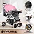thumbnail image 1 of Carriola Infantil De Lujo Con Toldo De Viaje Compacta Y Ligera Carriola Para Bebe Con Jugetes Tela Transpirable Carrito Para Bebe Con Mango Ergonomico Carreola Ultra Ligera Y Comoda (Rosa), 1 of 6