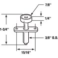 thumbnail image 2 of Prime Line Produits Rouleau de Guidage de Porte de Garde-Robe N 6614, 2 of 2