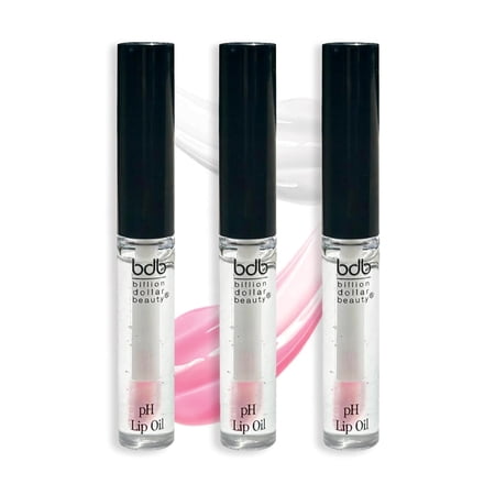 bdb Color Changing pH Lip Oil - Moisturizing, Plumping, Glossy, 3-Pack