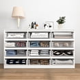 thumbnail image 2 of Resenkos Mid Century Modern 12 Drawer Dresser for Bedroom with Hidden Handle White, 2 of 5