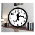 thumbnail image 4 of Reloj de pared inspirado en Silly Walk, creativo y silencioso, para el hogar y la vida (blanco y negro), 4 of 5